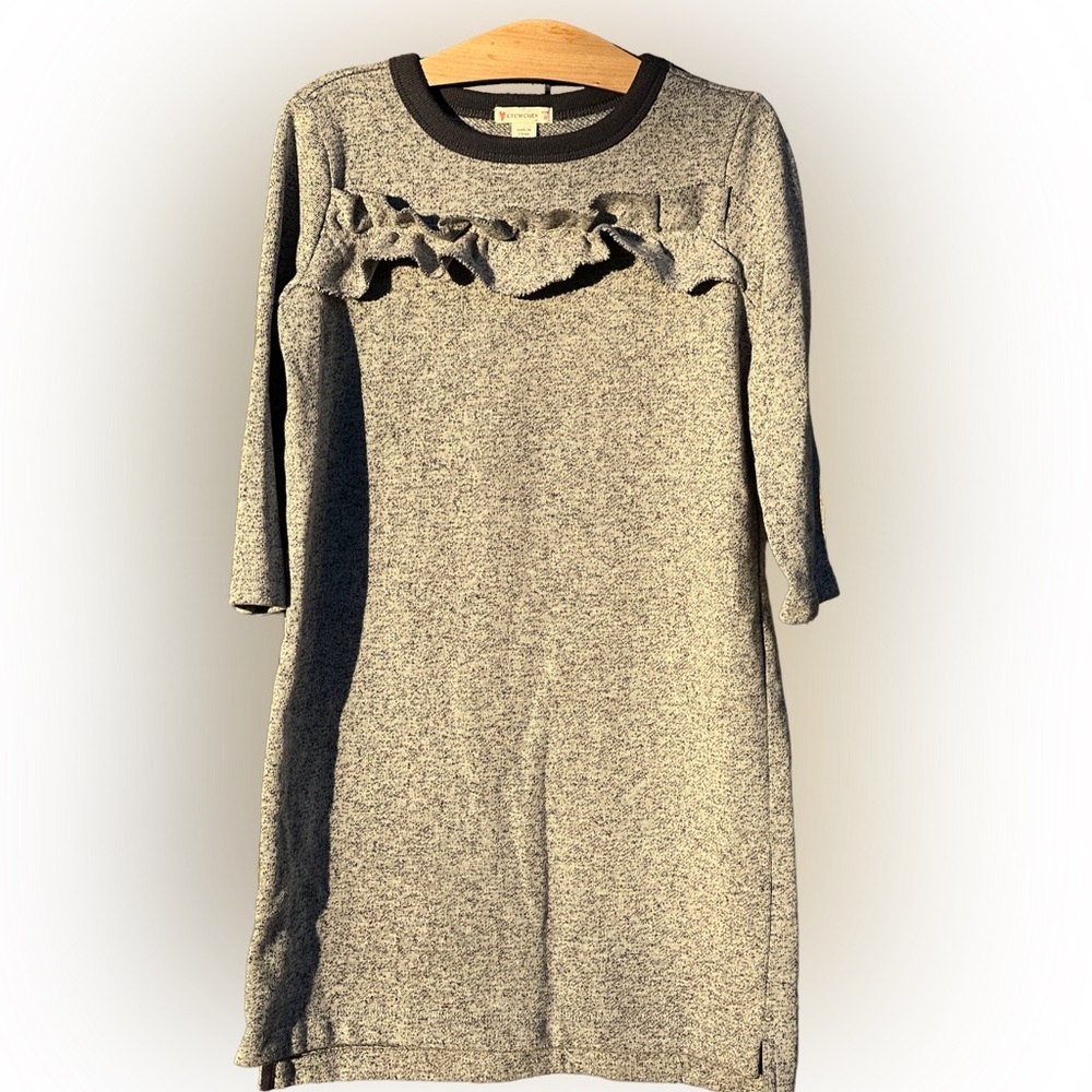 Crewcuts ruffle sweater dress for girls
